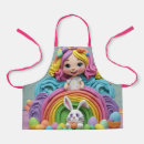 Search for easter bunny kids aprons Flowers