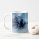 Search for snowy night mugs Moon