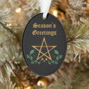 Search for wiccan christmas tree decorations Pentacle