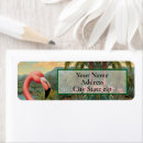Search for flamingo return address labels Vintage