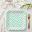 Search for green gingham plates Checkerboard