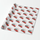 Search for red truck christmas wrapping paper Rustic