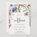 Search for love in bloom invitations Elegant modern floral