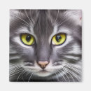 Search for kitty lover magnets Cat face