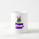 Search for peace and love mugs Pride
