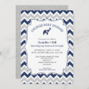 Search for navy blue elephant baby shower invitations For kids