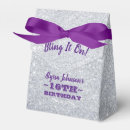 Search for silver favour boxes Sweet 16