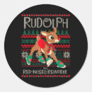 Search for rudolph the red nose reindeer stickers Winter