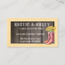 Search for gingham business cards Rustic