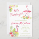 Search for hibiscus bridal shower invitations Flamingo