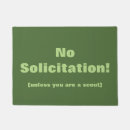 Search for no soliciting doormats Warning
