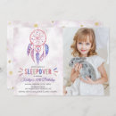 Search for feathers birthday invitations Sleepover