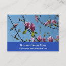 Search for magnolia flower business cards Pink