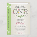 Search for whimsical 1st birthday invitations Little miss onederful