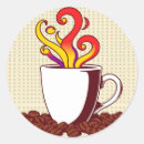 Search for retro coffee stickers Yellow