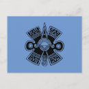 Search for ancient symbols postcards Aztec