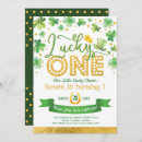 Search for leprechaun birthday invitations Lucky charm