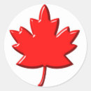 Search for canada symbol stickers Red