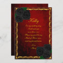 Search for blood red invitations Hallowedding
