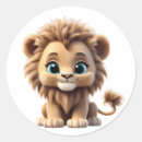 Search for lion portrait stickers Cute