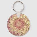 Search for fractal flower key rings Yellow