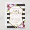 Search for black and gold baby shower invitations Modern