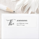 Search for guests return address labels Black and white