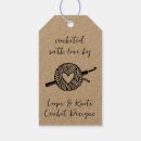 Search for heart shaped hang tags Crocheted with love