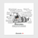 Search for raccoon stickers Cartoon