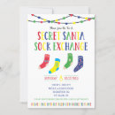 Search for secret santa party invitations Colourful