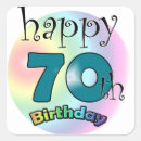 Search for happy 70th birthday stickers Seventy