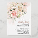 Search for rose 75th birthday invitations Watercolor