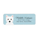 Search for westies return address labels West highland terrier