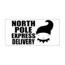 Search for north pole delivery rubber stamps Merry christmas