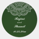Search for emerald green wedding stickers Minimalistic