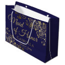 Search for navy blue gift bags Maid of honour