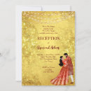 Search for bling wedding invitations Gold glitter