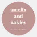 Search for retro wedding stickers Bold typography