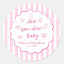 Search for pink seashell stickers Baby shower