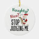 Search for santa naughty list christmas tree decorations Humour