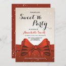 Search for red ribbon invitations Chic