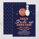 Search for bowling ball birthday invitations Blue