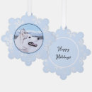 Search for white husky christmas tree decorations Dog