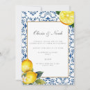 Search for lemon engagement party invitations Mediterranean