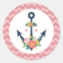 Search for nautical girl baby shower stickers Anchor