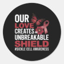Search for burgundy awareness ribbon stickers Sickle cell