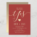 Search for red engagement party invitations Gold
