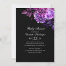 Search for purple and black baby shower invitations For her