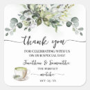 Search for love is brewing wedding stickers Bridal shower