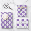 Search for purple and silver wrapping paper Dots